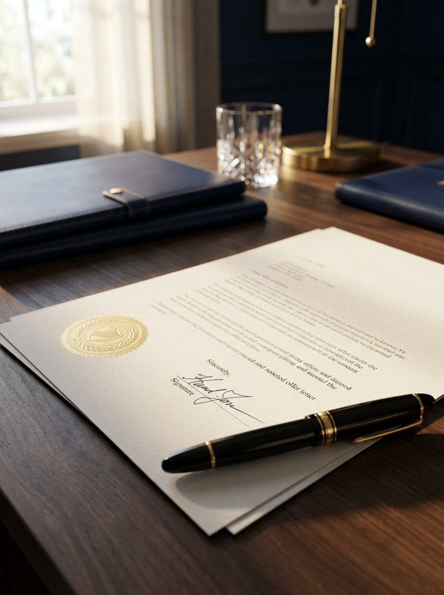 The signed offer
