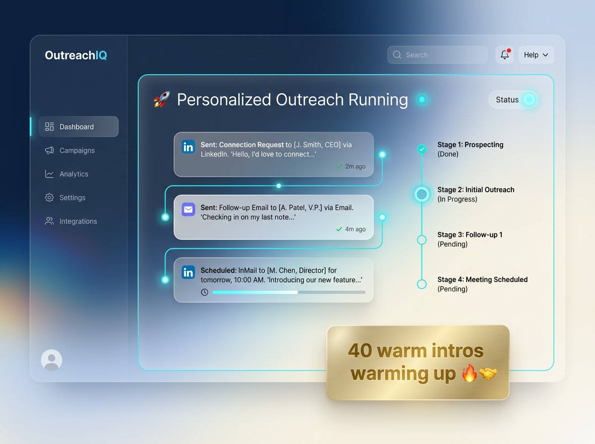 We run the personalized outreach